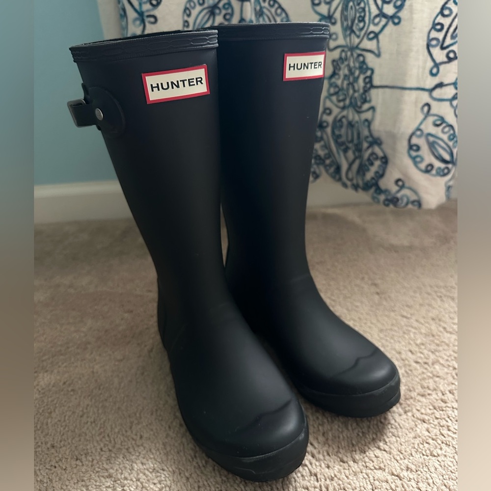 Hunter Kids Classic Black Rain Boots